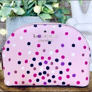Kate Spade Staci Confetti Dot Dome Cosmetic Case